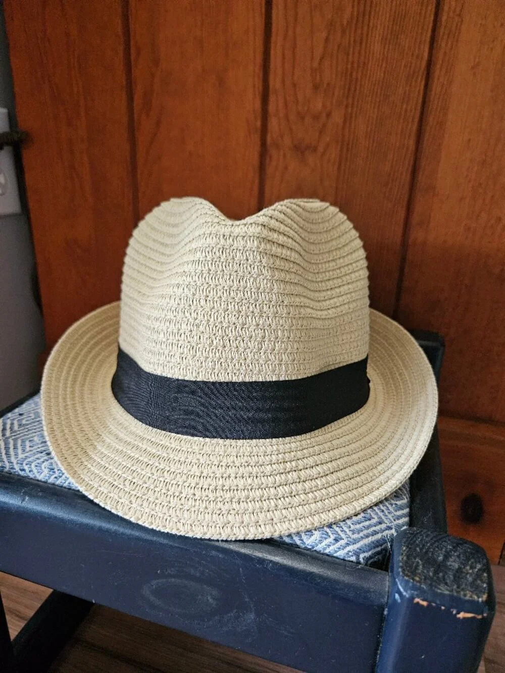NWOT Lot of 9 Straw 'Panama' Fedoras, 3 of each Color, Adjustable